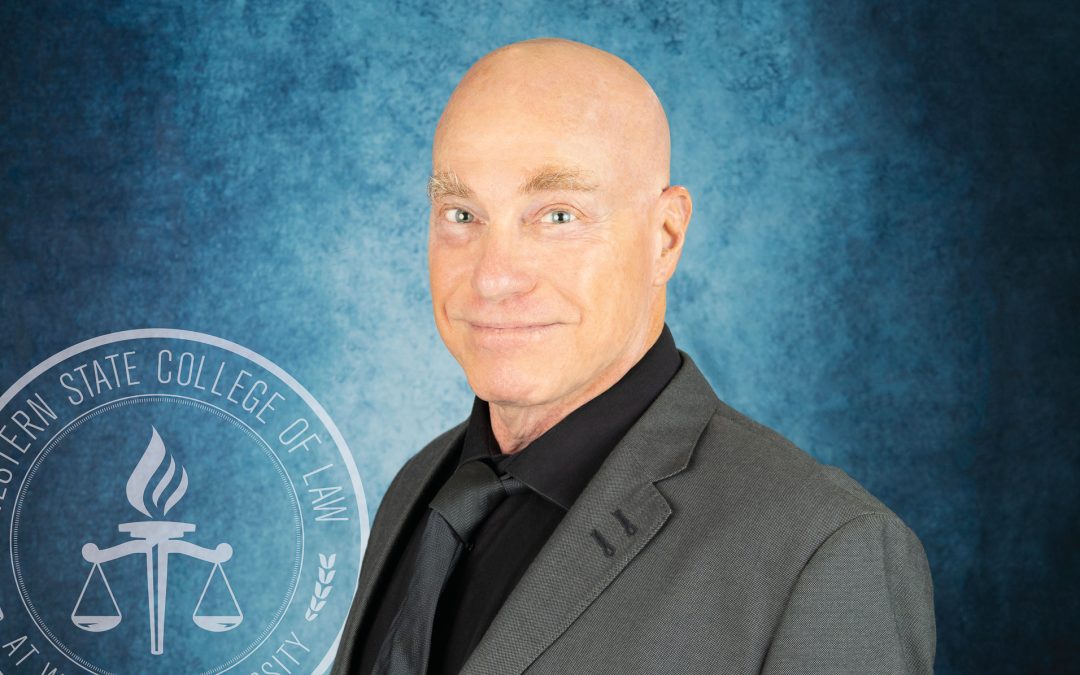 Photo of Professor Emeritus Glenn Koppel against a blue background with WSCL seal