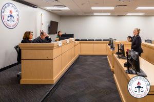 Jennifer Fazio in Moot Court.