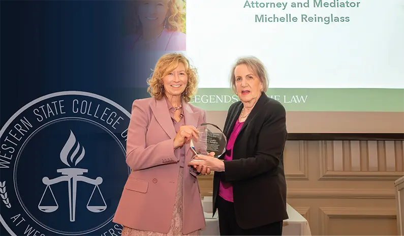 Western State Alumna Michelle Reinglass Receives the 2024 John B. Hurlbut Jr. Legends of the Law Award