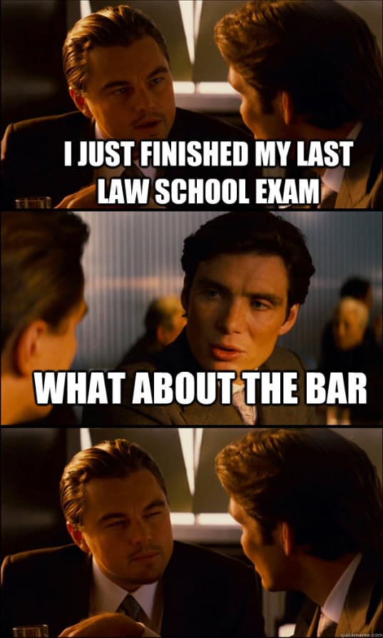 bar exam review meme